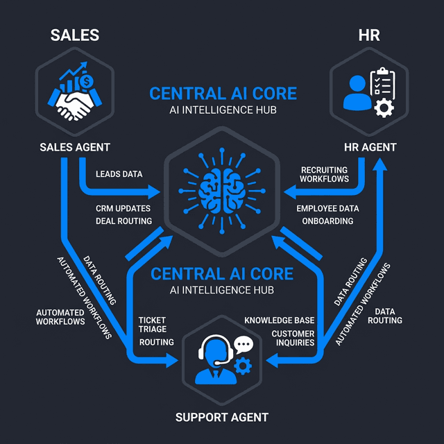 Agentes de Inteligência Trabalhando